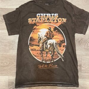 Chris Stapleton White Horse Cowboy Graphic Tee